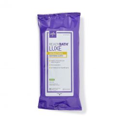 ReadyBath Luxe Medline MSC095100-ReadyBath Luxe Rinse-Free Bath Wipe, Soft Pack, Personal Wipes (PK)