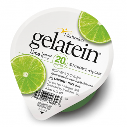 Gelatein Medtrition/National Nutrition 11692-Oral Supplement Gelatein Lime Flavor Gel 4 oz. Cup, Ora