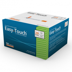 EasyTouch MHC Medical 629155-Standard Insulin Syringe with Needle EasyTouch 1 mL 1/2 Inch 29 Gauge N