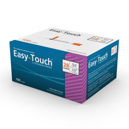 EasyTouch MHC Medical 828555-Standard Insulin Syringe with Needle EasyTouch 0.5 mL 1/2 Inch 28 Gauge