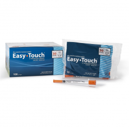 EasyTouch MHC Medical 830165-EasyTouch 1 mL Insulin Syringe with Needle, 30 Gauge, 5/16 Inch Needle 