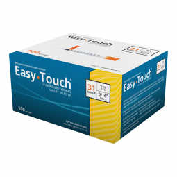 EasyTouch MHC Medical 831165-Standard Insulin Syringe with Needle EasyTouch 1 mL 5/16 Inch 31 Gauge 