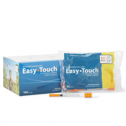 EasyTouch MHC Medical 831565-EasyTouch 0.5 mL Insulin Syringe with Needle, 31 Gauge, 5/16 Inch Needl