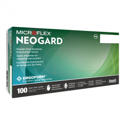 Neogard Microflex Medical C521-Neogard Polychloroprene Standard Cuff Length Exam Glove, Small, Green