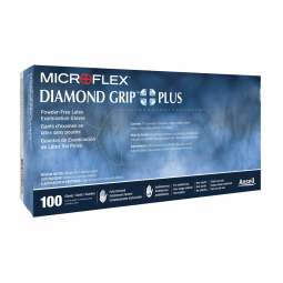 Diamond Grip Plus Microflex Medical DGP-350-L-Microflex Diamond Grip Plus Latex Gloves, Large, White