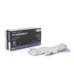 LifeStar EC Microflex Medical LSE-104-L-LifeStar EC Nitrile Extended Cuff Length Exam Glove, Large, 