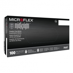 MICROFLEX MidKnight Microflex Medical MK-296-L-Microflex MidKnight Exam Glove, Large, Black, Exam Gl