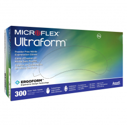 Ultraform Microflex Medical UF-524-L-Microflex Ultraform Nitrile Exam Glove, Large, Blue, Medical Gl