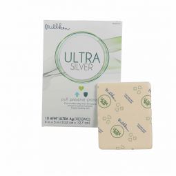 Ultra Silver Milliken & Company 3000051018-Ultra Silver Foam Dressing, 4 x 4 Inch, Silver Dressings 