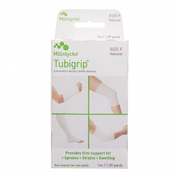 Tubigrip Molnlycke 1523-Tubigrip Pull On Elastic Tubular Support Bandage, 1 Meter, Size F, Compressi