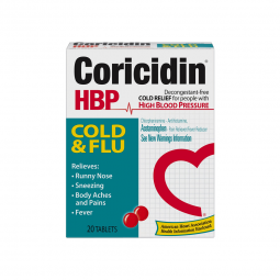 Coricidin HBP Cold & Flu MSD Consumer Care 11523432502-Coricidin HBP Cold & Flu Acetaminophen / Chlo
