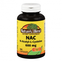 Nature's Blend National Vitamin Company 54629409760-Nature's Blend NAC 600 mg Capsules, Miscellaneou