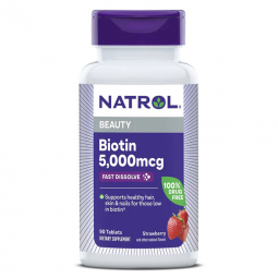 Natrol Natrol 04746906323-Biotin Supplement Natrol Vitamin B7 5,000 mcg Strength Tablet 90 per Bottl