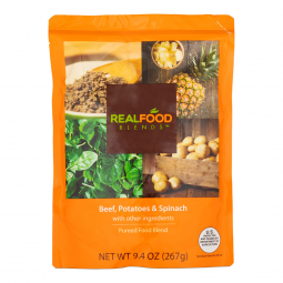 Real Food Blends Nutricia North America 176993-Real Food Blends Beef, Potatoes & Spinach Pureed Food