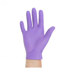 Purple Nitrile-Xtra O&M Halyard 14263-Purple Nitrile-Xtra Nitrile Extended Cuff Length Exam Glove, E