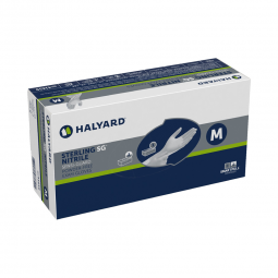 STERLING SG O&M Halyard 41659-Sterling SG Nitrile Exam Glove, Medium, Silver, Exam Gloves (CS)