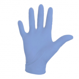 Aquasoft O&M Halyard 43933-Aquasoft Nitrile Standard Cuff Length Exam Glove, Small, Blue, Exam Glove