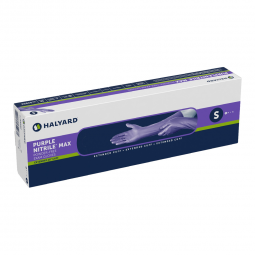 Purple Nitrile Max O&M Halyard 44992-Purple Nitrile Max Nitrile Extended Cuff Length Exam Glove, Sma