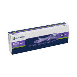 Purple Nitrile Max O&M Halyard 44993-Purple Nitrile Max Nitrile Extended Cuff Length Exam Glove, Med