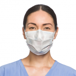 Halyard O&M Halyard 47117-Halyard Procedure Mask, Pleated, One Size Fits Most, Yellow, Non-Sterile, 