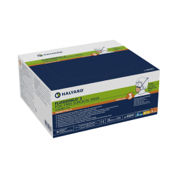FluidShield O&M Halyard 48247-FluidShield Surgical Mask with Eye Shield, Masks (CS) - FluidShield Su