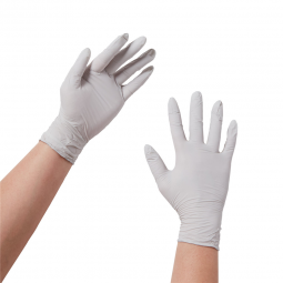STERLING O&M Halyard 50708-Sterling Nitrile Exam Glove, Large, Gray, Exam Gloves (CS)