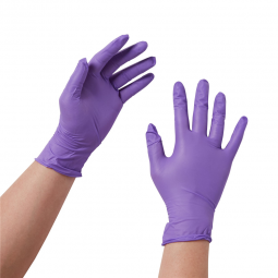 Purple Nitrile O&M Halyard 55080-Purple Nitrile Nitrile Exam Glove, Extra Small, Exam Gloves (CS)