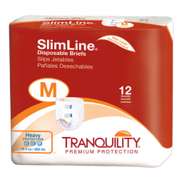 Tranquility Slimline Tranquility 2122-Tranquility SlimLine Heavy Protection Incontinence Brief, Medi