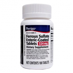 Perrigo Company 00574060801-Perrigo Ferrous Sulfate (Iron) Enteric-Coated Dietary Supplement Tablets