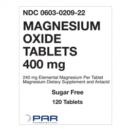 Plus Pharm 00603020922-Mineral Supplement Magnesium Oxide 400 mg Strength Tablet 120 per Bottle, Non