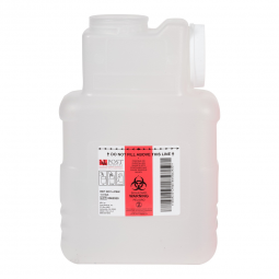 Leaktight Post Medical 2201-LPBW-Post Medical Multi-purpose Sharps Container, 1-1/2 Gallon, Receptac