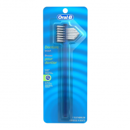 Oral-B Procter & Gamble 00041081001-Denture Brush Oral-B 2-Sided Bristle Blue, Denture Brushes