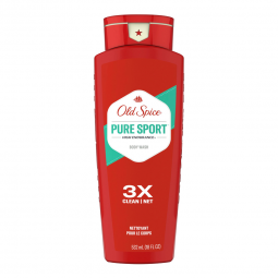 Old Spice Pure Sport Procter & Gamble 03700039316-Body Wash Old Spice Pure Sport Liquid 18 oz. Bottl