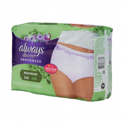 Always Discreet Procter & Gamble 10037000887369-Always Discreet Maximum Absorbent Underwear, Small /