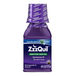 ZzzQuil Procter & Gamble 32390001396-ZzzQuil Nighttime Sleep-Aid Liquid, Warming Berry, Sleep Aids