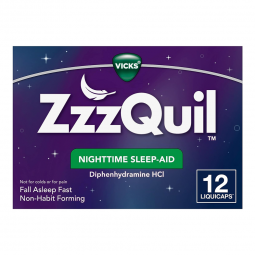 ZzzQuil Procter & Gamble 32390003802-ZzzQuil Nighttime Sleep-Aid LiquiCaps, Sleep Aids (CT)