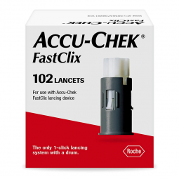 Accu-Chek Roche Diabetes Care 05360145001-Accu-Chek FastClix Lancet, 11 Depth Settings, 30 Gauge, Pr