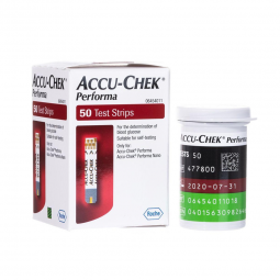 Accu-Chek Performa Roche 07299702001 Accu-Chek Performa Blood Glucose Test Strips, Glucose Meter Tes