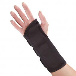 S2S Global 1133LMPP-Wrist Brace Polyester Foam / Nylon / Tricot Left Hand Black Medium, Wrist, Hand 