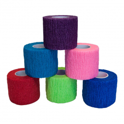 PremierPro S2S Global 8961-Cohesive Bandage PremierPro 2 Inch X 5 Yard Self-adherent Closure Assorte