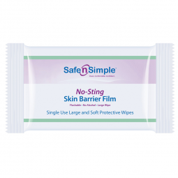 Safe N Simple No-Sting Safe N Simple SNS00807-Safe N Simple No-Sting Skin Barrier Wipe, Barriers (CS