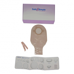 Safe n' Simple Safe N Simple SNS7212214-Ostomy Pouch Safe n' Simple Two-Piece System 12 Inch Length 