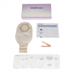 Safe n' Simple Safe N Simple SNS7212234-Ostomy Pouch Safe n' Simple Two-Piece System 12 Inch Length 