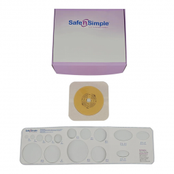 Safe n Simple Safe N Simple SNS7305214-Ostomy Barrier Safe n Simple Trim to Fit, Standard Wear Flexi