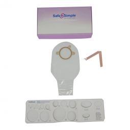Safe n' Simple Safe N Simple SNS7312214-Ostomy Pouch Safe n' Simple Two-Piece System 12 Inch Length 