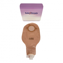 Safe n' Simple Safe N Simple SNS7501214-Urostomy Pouch Safe n' Simple Two-Piece System 9 Inch Length