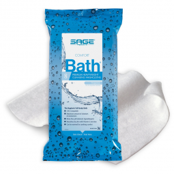 Comfort Bath Premium Heavyweight Sage Products 7900-Comfort Bath Cleansing Washcloths, Heavyweight, 