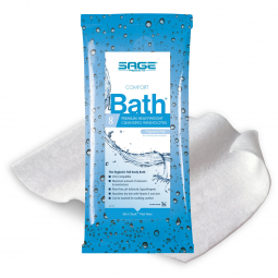 Comfort Bath Sage Products 7903-Comfort Bath Unscented Cleansing Washcloths, Personal Wipes (PK)