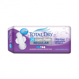 TotalDry Secure Personal Care Products SP1560-TotalDry Light Absorbency Bladder Control Pad, 11-Inch