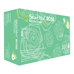 StarMed Rose Sempermed USA SMNR202-StarMed Rose Nitrile Exam Glove, Small, Pink, Exam Gloves (CS)